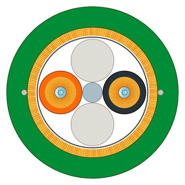SIEMENS - PCF Trailing Cable GP 200/230, aufteilbar, PVC Außenmantel, UL, Meterware