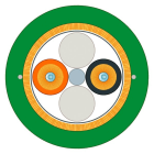 SIEMENS - PCF Trailing Cable GP 200/230, aufteilbar, PVC Außenmantel, UL, Meterware