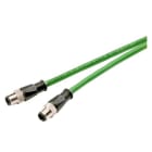 SIEMENS - IE Leitung-2 x M12-2x2-1m-2 x D-kod.-IP65,IP67-Cat5e-PVC-teil robust
