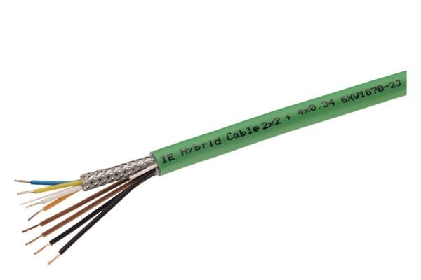 SIEMENS - IE Hybrid Cable 2x2+4x0,34, 4xCu 0,75mm + 4xCu 0,34mm2, Meterware