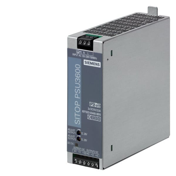 SIEMENS - Stromversorgung SITOP PSU3600 dual, 1-phasig DC 2x15 V/3,5 A