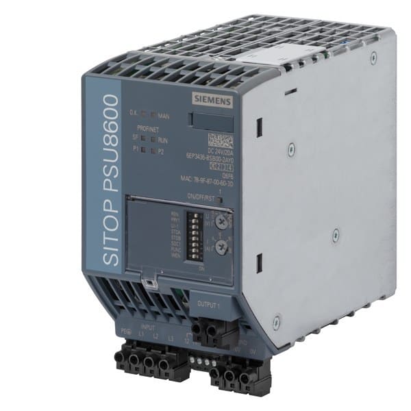 SIEMENS - Stromversorgungssystem SITOP PSU8600 3AC DC 24 V/20 A PN/IE