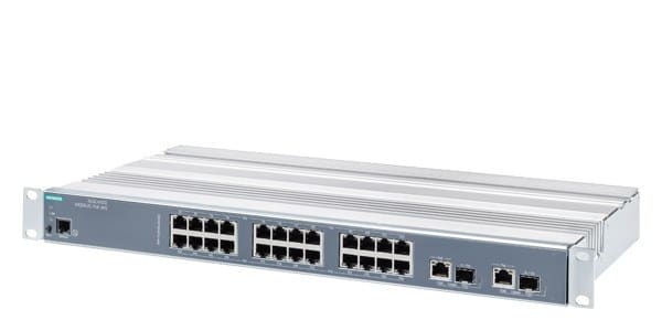 SIEMENS - SCALANCE XR326-2C PoE WG, managed L2 Switch, 24x RJ45 PoE, 2x Combo PoE, ohne UL
