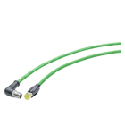 SIEMENS - IE TP Leitung-M12/RJ45-4x2-3m-X-kod.-IP65/67-Cat6A-Halogenfrei-PUR-robust