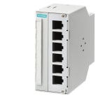 SIEMENS - Cu/FO Modular Outlet, bis 6 IE RJ45 Keystone / FO LC Coupler auf DIN Hutschiene