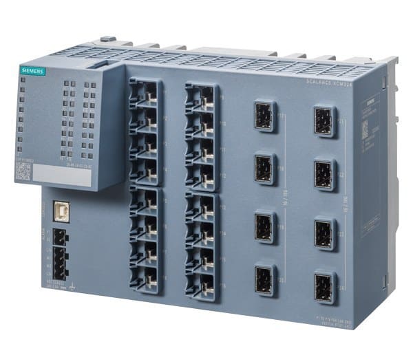 SIEMENS - SCALANCE XCM324 managed layer 2 IE switch, 16 x 10/100/1000 Mbit/s RJ45