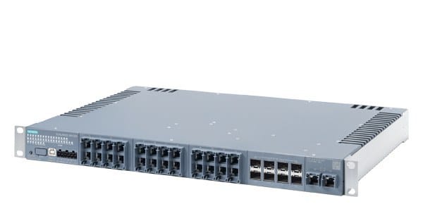 SIEMENS - Managed Layer 2 Switch, 24V DC, 24x1G, 8x10G SFP+, 2x10G Cu, Conformal Coating