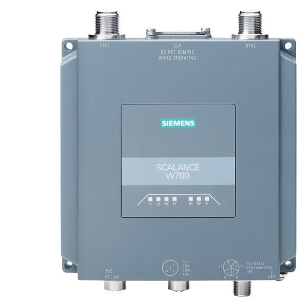 SIEMENS - IWLAN Access Point, IP65, IEEE 802.11ax, add. approvals, M12, 2xN-Connect
