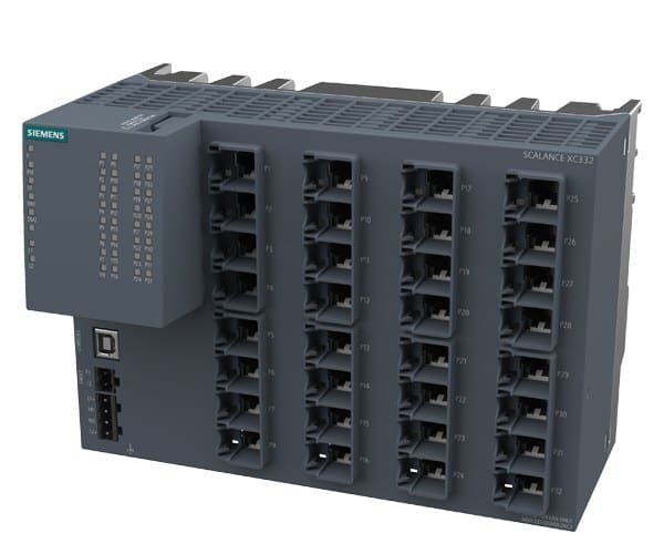 SIEMENS - SCALANCE XC332 managed Layer 2 IE switch, 32x 10/100/1000 Mbit/s RJ45