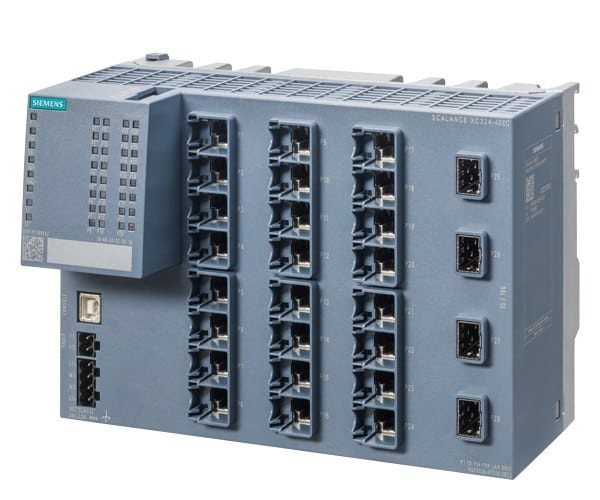 SIEMENS - SCALANCE XC324-4EEC managed layer 2 IE switch, 24 x 10/100/1000 Mbit/s RJ45