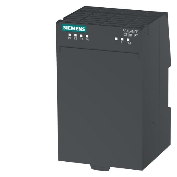 SIEMENS - SCALANCE XF204IRT, managed Layer 2 flat switch, 4x RJ45