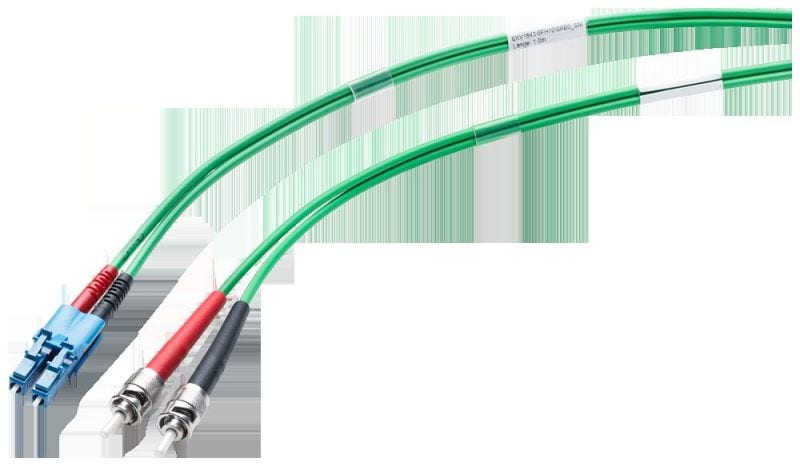 SIEMENS - Fiber Optic Multimode Cord ST/LC, 50/125, 1x LC Duplex- &- 2x ST-Stecker, 1m