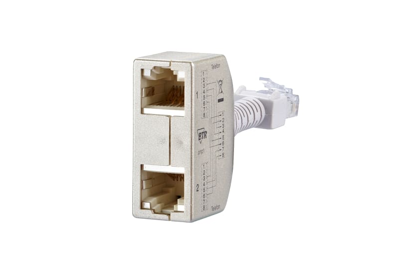 METZ CONNECT - Cable Sharing Adapter geschirmt Tel/Tel PNP1 VE=2Stk