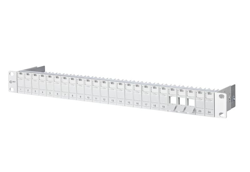 METZ CONNECT - Patchpanel 19'' 24Port 1HE leer lichtgrau (MA14)