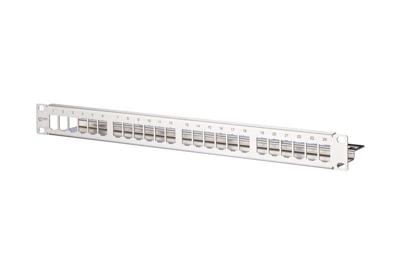 METZ CONNECT - Patchpanel 19'' 24Port 1HE leer Edelstahl