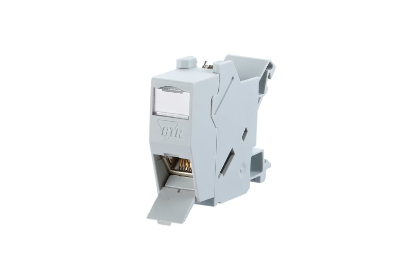 METZ CONNECT - REG-Adapter 1TE inkl. E-DATmodul 1xRJ45 Kat.6A Modul
