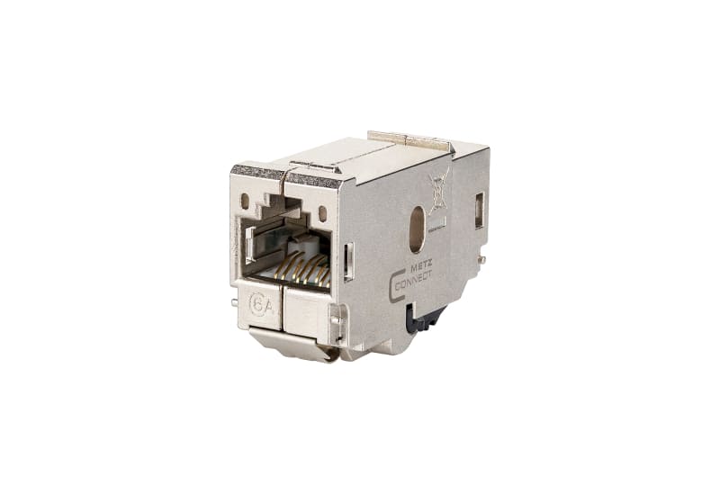 METZ CONNECT - E-DATmodul Kat.6 Kupplung RJ45 Buchse/Buchse 180°