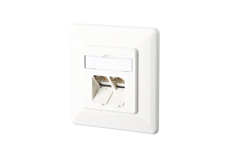 METZ CONNECT - Datendose Kat.6 2xRJ45 UP LSA+ RAL9010