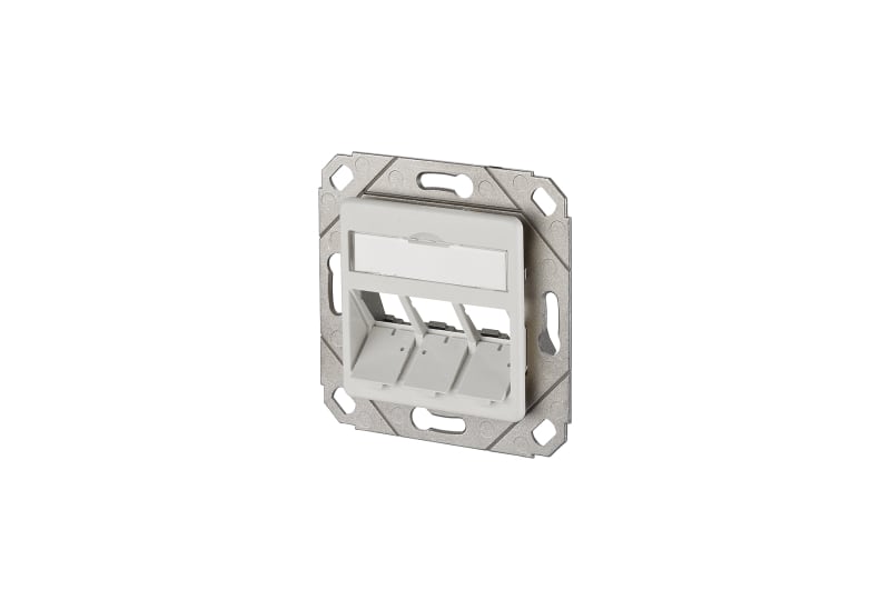 METZ CONNECT - E-DAT Modul Anschlussdose 3-fach UPk leer RAL9010 rws