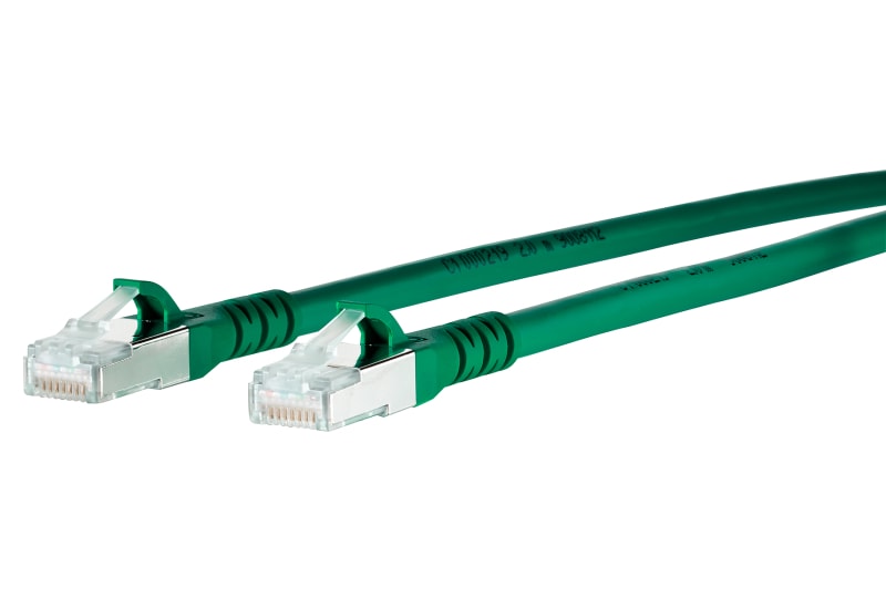 METZ CONNECT - Patchkabel Kat.6A S/FTP halogenfrei LSHF(LSOH) 1,5m grün