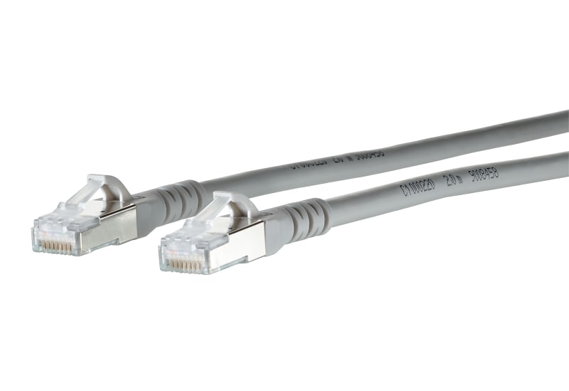 METZ CONNECT - Patchkabel Kat.6A S/FTP halogenfrei LSHF(LSOH) 2,0m grau