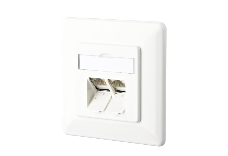 METZ CONNECT - Datendose Kat.6A 2xRJ45 UP LSA+ RAL9010