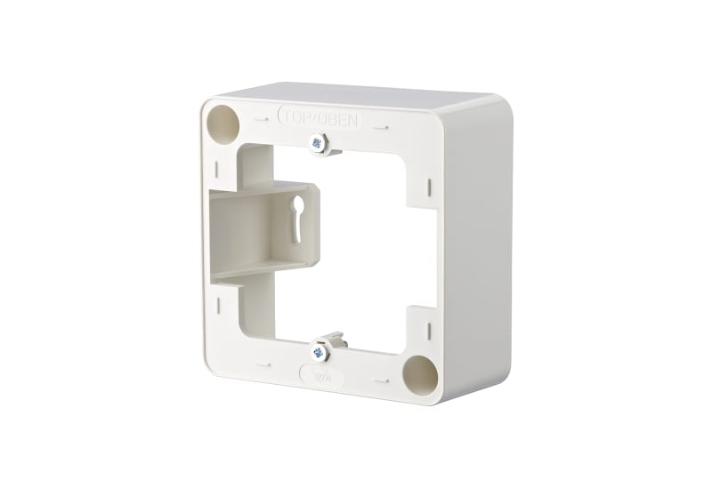 METZ CONNECT - Aufputzrahmen für Datendose 85x85x43mm 1fach RAL9010
