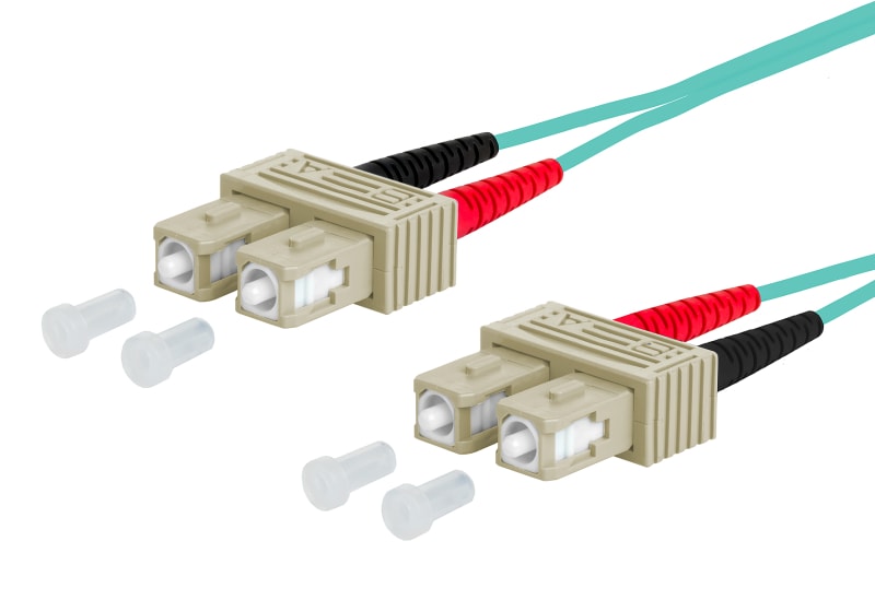METZ CONNECT - LWL-Patchkabel 2G50/125 OM3 SC-D/SC-D 1m