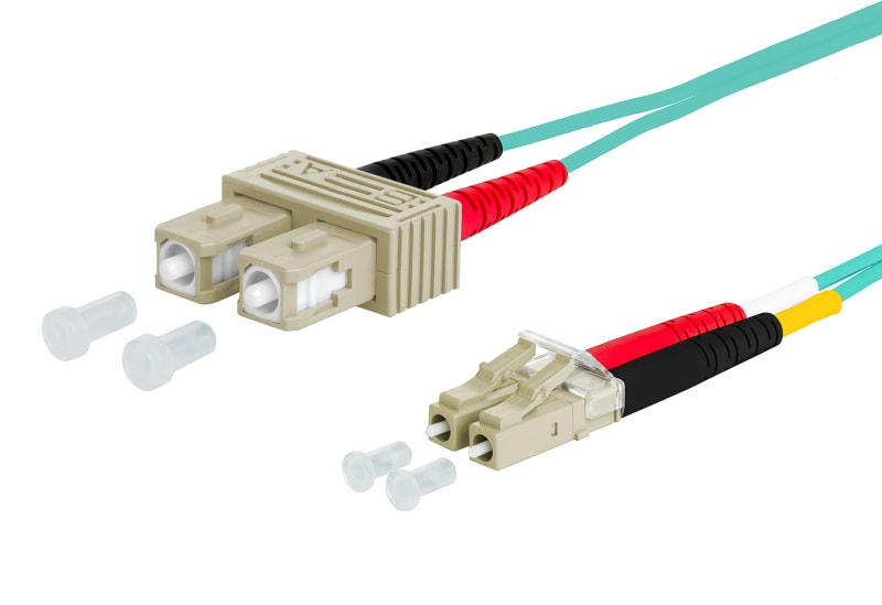 METZ CONNECT - LWL-Patchkabel 2G50/125 OM3 SC-D/LC-D 3m