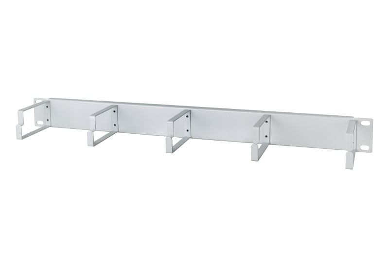 METZ CONNECT - Rangierpanel 19'' 1HE grau RAL7035 mit 5 Bügel 75mm