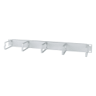 METZ CONNECT - Rangierpanel 19'' 1HE grau RAL7035 mit 5 Bügel 75mm