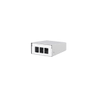 METZ CONNECT - Keystone AP-Gehäuse 3 Port reinweiß metall