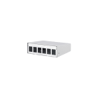 METZ CONNECT - Keystone AP-Gehäuse 6 Port reinweiß metall