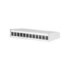 METZ CONNECT - Keystone AP-Gehäuse 12 Port reinweiß metall