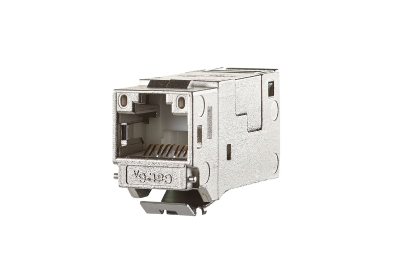 METZ CONNECT - E-DATmodul Kat.6A 1xRJ45 Modul TIA568A/B Bauform Keystone