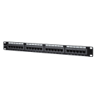 METZ CONNECT - UTP 1HE 24 port Patchfeld Cat.5e punch down schwarz