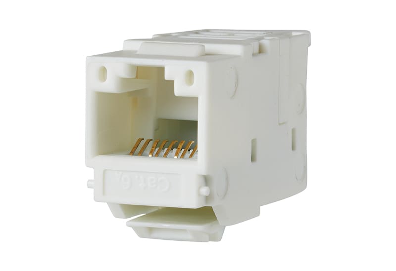METZ CONNECT - UTPmodul Kat.6A 1xRJ45 Modul Keystone in 12 Stk-Pkg perlweiß