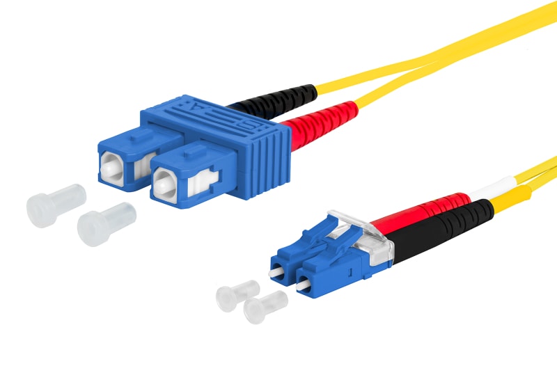 METZ CONNECT - OpDAT PK SC-D/LC-D E9/125 OS2 BR 2x2,0 mm gelb 5,0 m