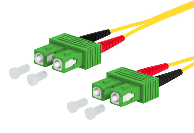 METZ CONNECT - LWL-Patchkabel Singlemode 2E9/125 OS2 SC-D APC / SC-D APC 1m