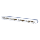 METZ CONNECT - E-DAT C6A Patchpanel 19'' Kat.6A 24xRJ45 1HE LSA+ Alu silber