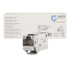 METZ CONNECT - E-DATmodul Kat.6A 1xRJ45 Modul Bauform Keystone in 12Stk-Pkg