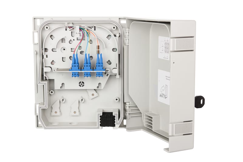 METZ CONNECT - FiTH Hausübergabepunkt  6xLC-D UPC OS2 splice mit Schloss