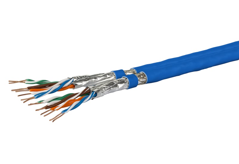 METZ CONNECT - Datenkabel Kat.7A Duplex S/FTP 2x(4x2xAWG22/1) LSHF Dca 500m