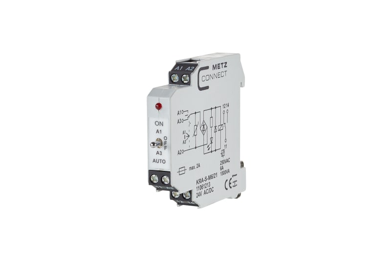 METZ CONNECT - KRA-S-M6/21, 1 Wechsler, 24 V AC/DC