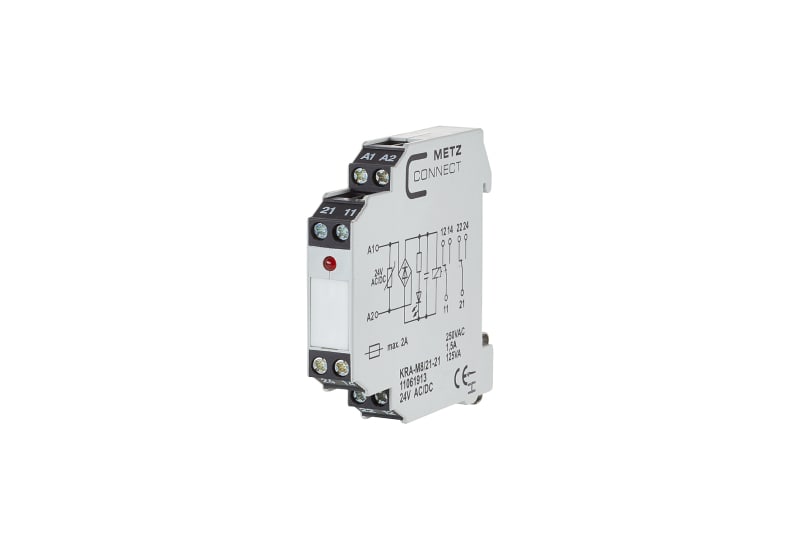 METZ CONNECT - KRA-M8/21-21, 2 Wechsler, 24 V AC/DC