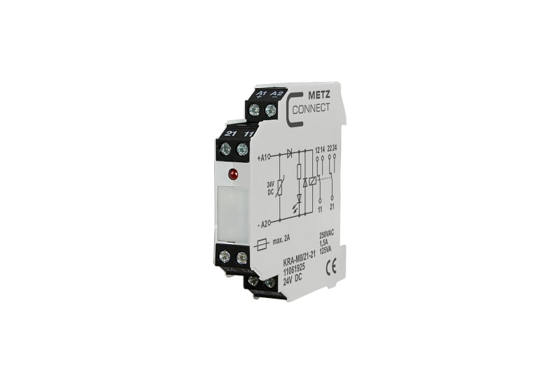 METZ CONNECT - KRA-M8/21-21, 2 Wechsler, 24 V DC