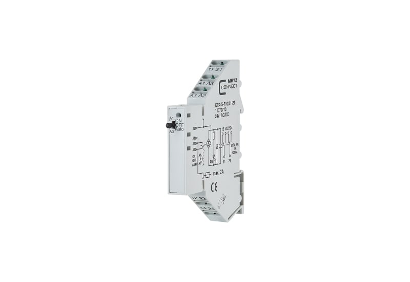 METZ CONNECT - KRA-S-F10/21-21, 2 Wechsler, 24 V AC/DC