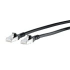 METZ CONNECT - Patchkabel RJ45 Cat.6A AWG26S/FTP LSHF 0,5 m schwarz