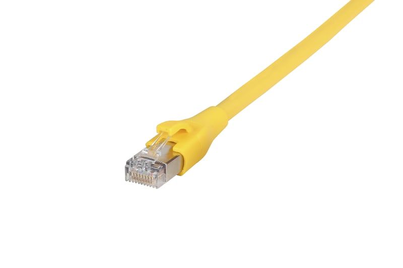 METZ CONNECT - Patchkabel RJ45 Cat.6A AWG26 S/FTP LSHF 10,0 m gelb