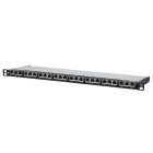 METZ CONNECT - E-DAT C6A 24 Port Patchfeld 0,5HE LSA schwarz